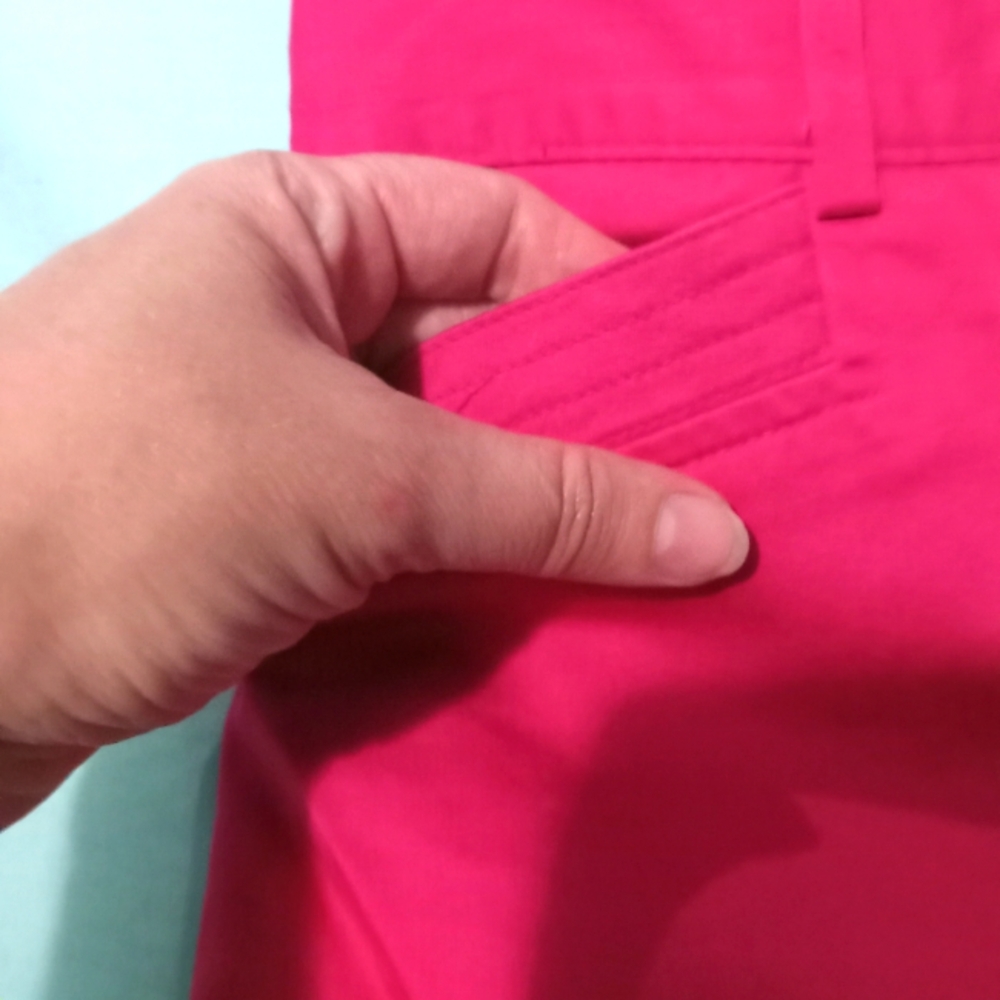 🩷 NWOT Womens Pink 212 Company Capris Size 2/4 Pockets Preppy Golf Lunch - Picture 3 of 4